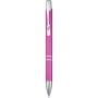 Moneta balpen van gerecycled aluminium (blauwe inkt) - Magenta
