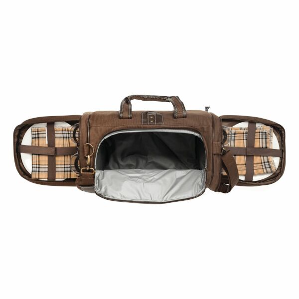4 PICKNICK - Luxe 4-persoons picknickset bruin 4 PICKNICK - Luxe 4-persoons picknickset bruin