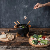 BOSKA Elektrische Party Fondueset - 2,3 l (EU-type F), zwart