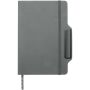 Nexus A5 notitieboek met harde kaft met combo pen en potlood (zwarte inkt) - Grijs