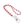 Polyester 2-kleurige koord-lanyard met full color label