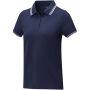 Amarago tipping damespolo met korte mouwen - Navy - XL