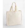 Chevron Handle Shopper - Natural - One Size