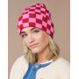 Checkerboard Beanie - Black/Charcoal - One Size