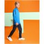 Epiro 200 g/m² sweatshirt met lange mouwen en kwartrits voor kinderen - Fluorgeel - 12