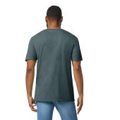 Gildan T-shirt V-Neck SoftStyle SS for him 446 dark heather 3XL