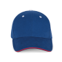 Orlando - 6 panel cap Royal Blue / Red / White One Size Orlando - 6 panel cap Royal Blue / Red / White One Size