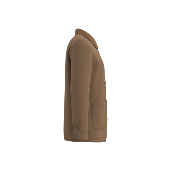 Verwassen ecologische workerjack voor heren Washed Dark Camel S Verwassen ecologische workerjack voor heren Washed Dark Camel S