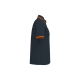 Herenpolo met korte mouwen en contrasterende bies Navy / Orange S