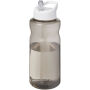 H2O Active® Eco Big Base 1 l drinkfles met tuitdeksel - Charcoal/Wit