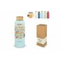 Waterdrop Roestvrijstalen Fles met Bamboe dop 600ml - Wit Waterdrop Roestvrijstalen Fles met Bamboe dop 600ml - Wit