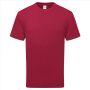 Fruit of the Loom Pure Cotton T, Cranberry, S