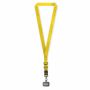 Geweven verstelbare crossbody telefoonhouder met gegraveerde metalen logoplaat