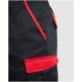 Tahoe 250 g/m2 korte werkbroek - Zwart/Rood - 3XL