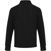 Apollo 245 g/m² uniseks half-zip poloshirt met lange mouwen - Zwart - XS