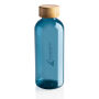 GRS recycled PET fles met bamboe dop, blauw