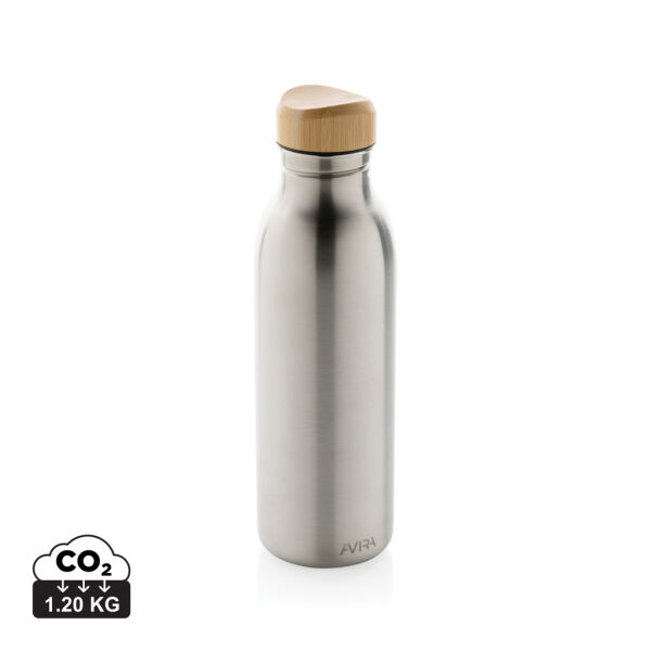 Avira Alcor RCS gerecycled RVS enkelwandige waterfles 600ML, zilver Avira Alcor RCS gerecycled RVS enkelwandige waterfles 600ML, zilver