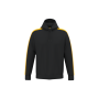Uniseks tweekleurige teamwear hoodie Black / Sporty Yellow 4XL