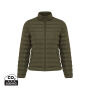 IQONIQ Maiko dames gerecycled polyester jas met voering, khaki (M) IQONIQ Maiko dames gerecycled polyester jas met voering, khaki (M)