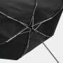 Mini opvouwbare uit 3 secties bestaande paraplu FLAT zwart