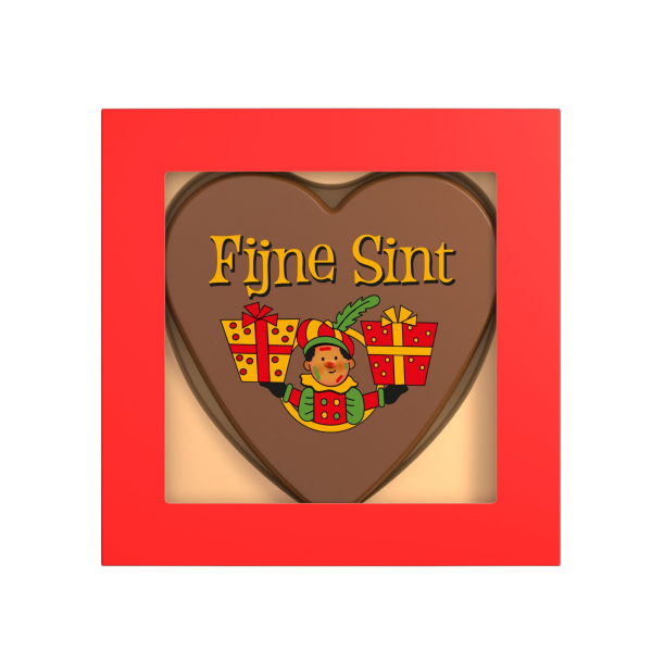 Chocolade hart Sint Chocolade hart Sint