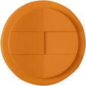 Americano® Eco 350 ml gerecyclede beker met spill-proof deksel - Oranje/Wit