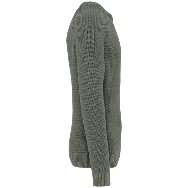 Ecologische dikke gebreide herentrui Organic Khaki S Ecologische dikke gebreide herentrui Organic Khaki S