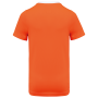 Ecologisch sport-T-shirt in twee kleuren voor heren White / Fluorescent Orange S