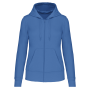 Ecologische damessweater met capuchon en ritssluiting Light Royal Blue XXL Ecologische damessweater met capuchon en ritssluiting Light Royal Blue XXL