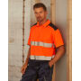Hi-Vis Two Tone T-Shirts - Orange/Navy - S