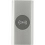 Juice type-C draadloze powerbank van 8000 mAh van gerecycled aluminium - Zilver