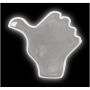RFX™ S-12 thumb reflective PVC sticker - White