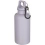 Oregon 400 ml solid colour RCS recycled plastic water bottle with carabiner - Lilac Oregon 400 ml solid colour RCS recycled plastic water bottle with carabiner - Lilac
