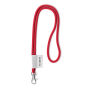Polyester 2-kleurige koord-lanyard met full color label