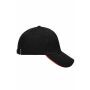 5 Panel Sandwich Cap black/red one size