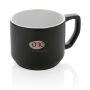Keramische moderne mok 350 ml, zwart, wit