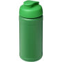 Baseline 500 ml gerecyclede drinkfles met klapdeksel - Groen/Groen Baseline 500 ml gerecyclede drinkfles met klapdeksel - Groen/Groen