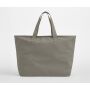 OVERSIZED HEAVY DUTY CANVAS TOTE BAG, MUSHROOM, One size, WESTFORD MILL