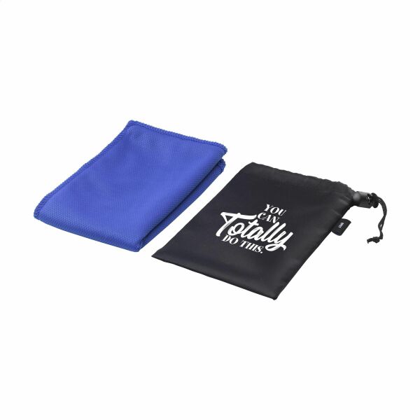 CoolDown GRS RPET Sporthandtuch - blau CoolDown GRS RPET Sporthandtuch - blau
