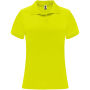 Monzha sportpolo met korte mouwen voor dames - Fluor Yellow - 2XL