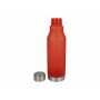 R-PET fles mat 600ml - Frosted Rood