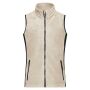 Ladies' Workwear Fleece Vest - STRONG - stone/black XS Ladies' Workwear Fleece Vest - STRONG - stone/black XS