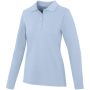 Calgary 180 g/m² damespolo met lange mouwen - Mistblauw - XXL Calgary 180 g/m² damespolo met lange mouwen - Mistblauw - XXL
