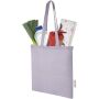 Madras 140 g/m2 GRS recycled cotton tote bag 7L - Lilac