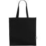 Odessa 220 g/m² GRS gerecyclede totebag 13L - Zwart