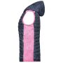 Ladies' Knitted Hybrid Vest pink melange/anthracite melange S
