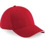 Athleisure 6 Panel Cap classic red/white one size