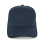 Ecologische uniseks truckerpet met 5 panelen Navy Blue One Size Ecologische uniseks truckerpet met 5 panelen Navy Blue One Size
