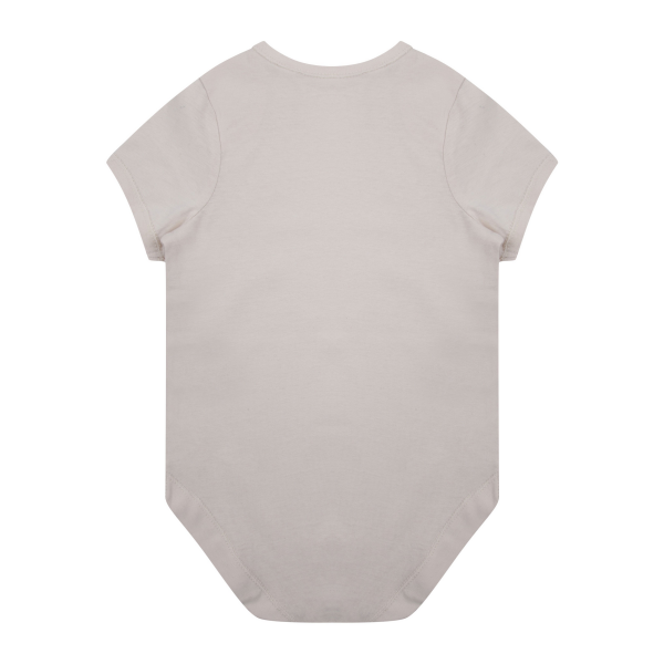 Body met korte mouwen van biologisch katoen Natural 0/3M Body met korte mouwen van biologisch katoen Natural 0/3M