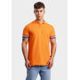 L&S Polo Flag SS for him Orange NL flag-2XL